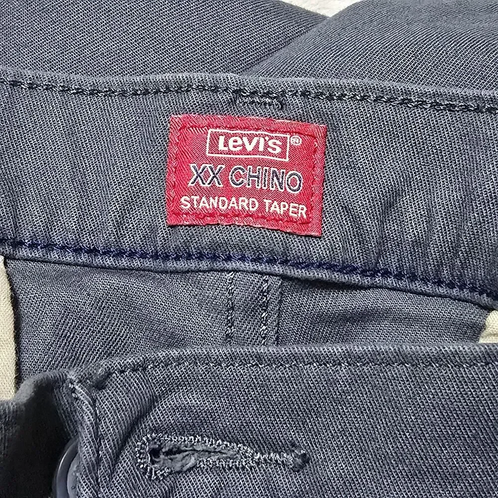 Levi's XX Chino Men's Size 36x34 Navy Blue Stretch Standard Taper Casual Pants